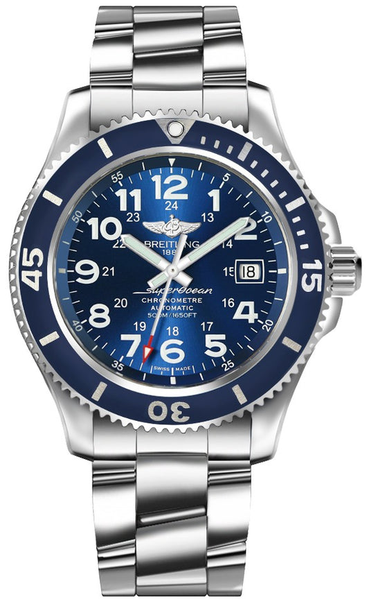 Breitling Superocean II 42 Mariner Blue Steel Men's Watch A17365D11C1A1