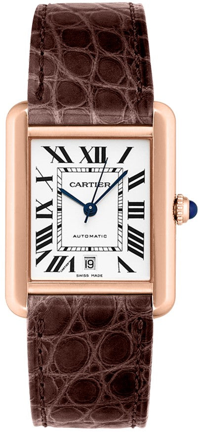 Cartier Tank Solo Solid 18k Rose Gold Watch W5200026