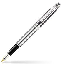 MontBlanc Meisterstuck Solitaire Silver Fibre Guilloche Fountain Pen 35996