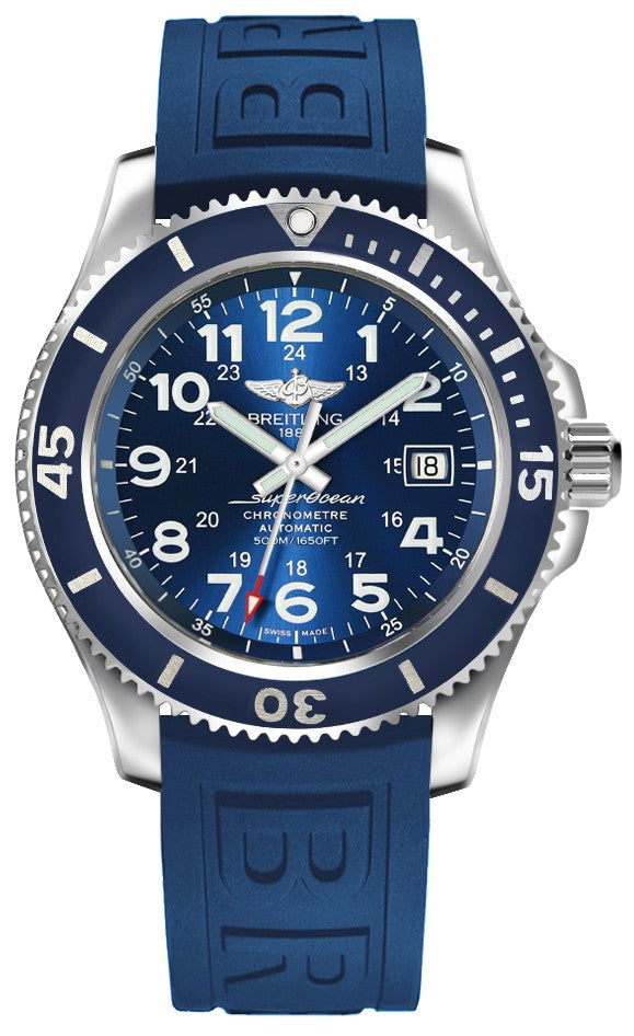 Breitling Superocean II 42 Men's Blue Dial Watch A17365D11C1S2