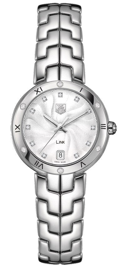 Tag Heuer Link Guilloche Silver Dial Ladies Watch WAT1312.BA0956