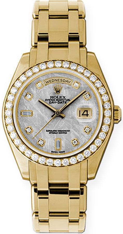 Rolex Day-Date Special Edition Mother of Pearl Diamond Gold Watch 18948
