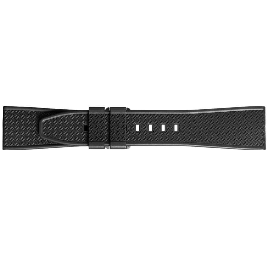 Bell & Ross 22mm Inlet Black Woven Rubber OEM Watch Strap B-P-027