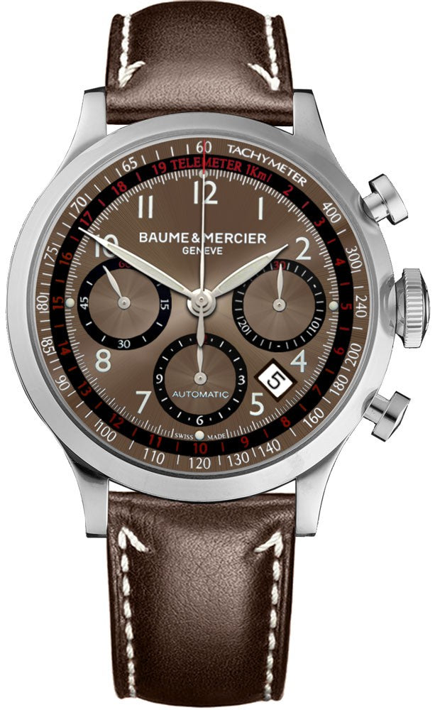 Baume & Mercier Capeland Brown Dial Men's Watch 10002