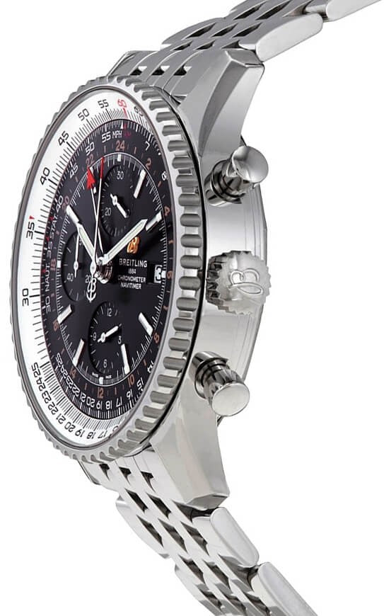 Breitling Navitimer GMT Black Dial Men's Watch A24322121B2A1