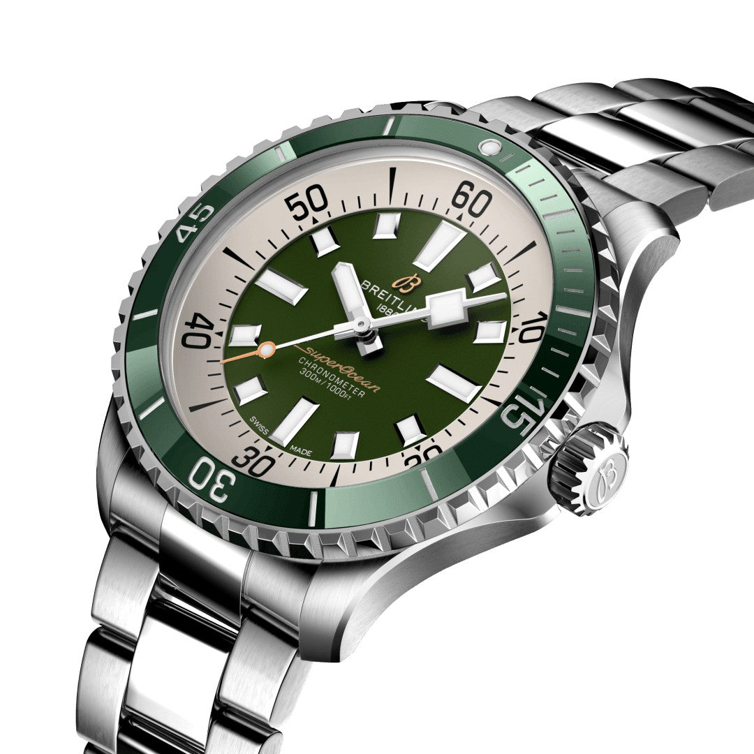Breitling Superocean Automatic 44 Green Men's Watch A17376A31L1A1