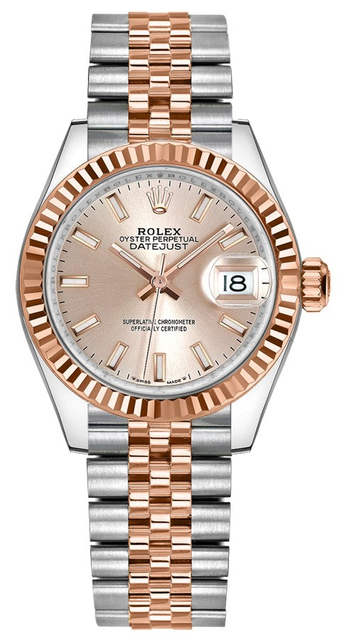 Rolex Lady-Datejust 28 Rose Gold & Stainless Steel Watch 279171