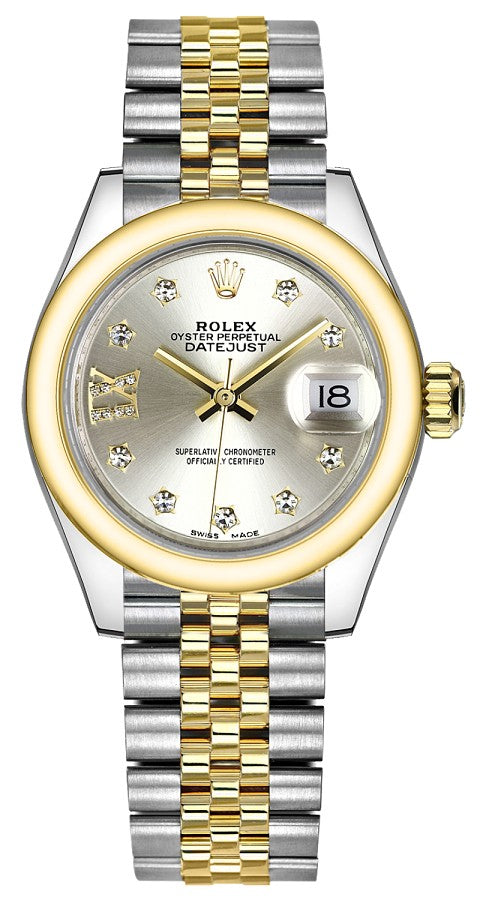 Rolex Lady-Datejust 28 Yellow Gold & Steel Watch 279163