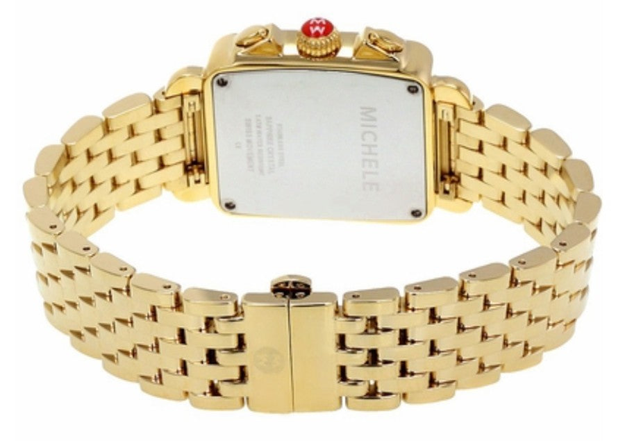 Michele Deco 18k Yellow Gold Plated Women's Watch MWW06A000777