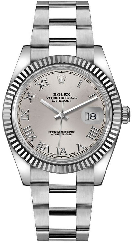 Rolex Datejust 36 Silver Roman Numeral Dial Watch 116234-0092