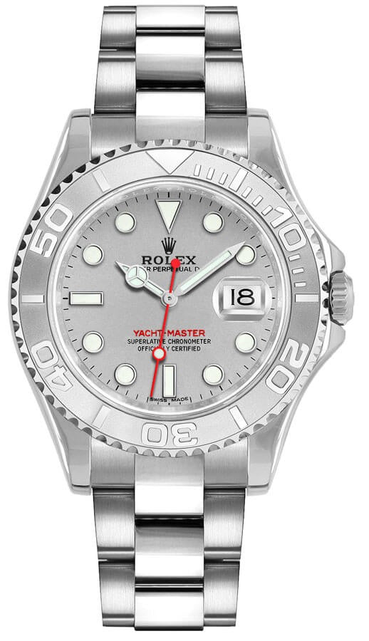 Rolex Yacht-Master 35 Stainless Steel Women's Luxury Watch 168622-0004