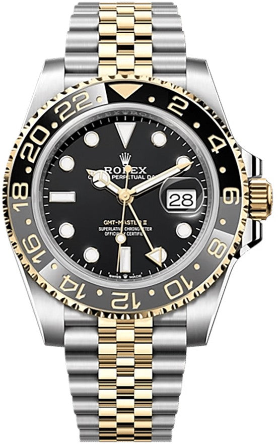 Rolex GMT-Master II Yellow Gold & Steel Men's Watch 126713GRNR-0001