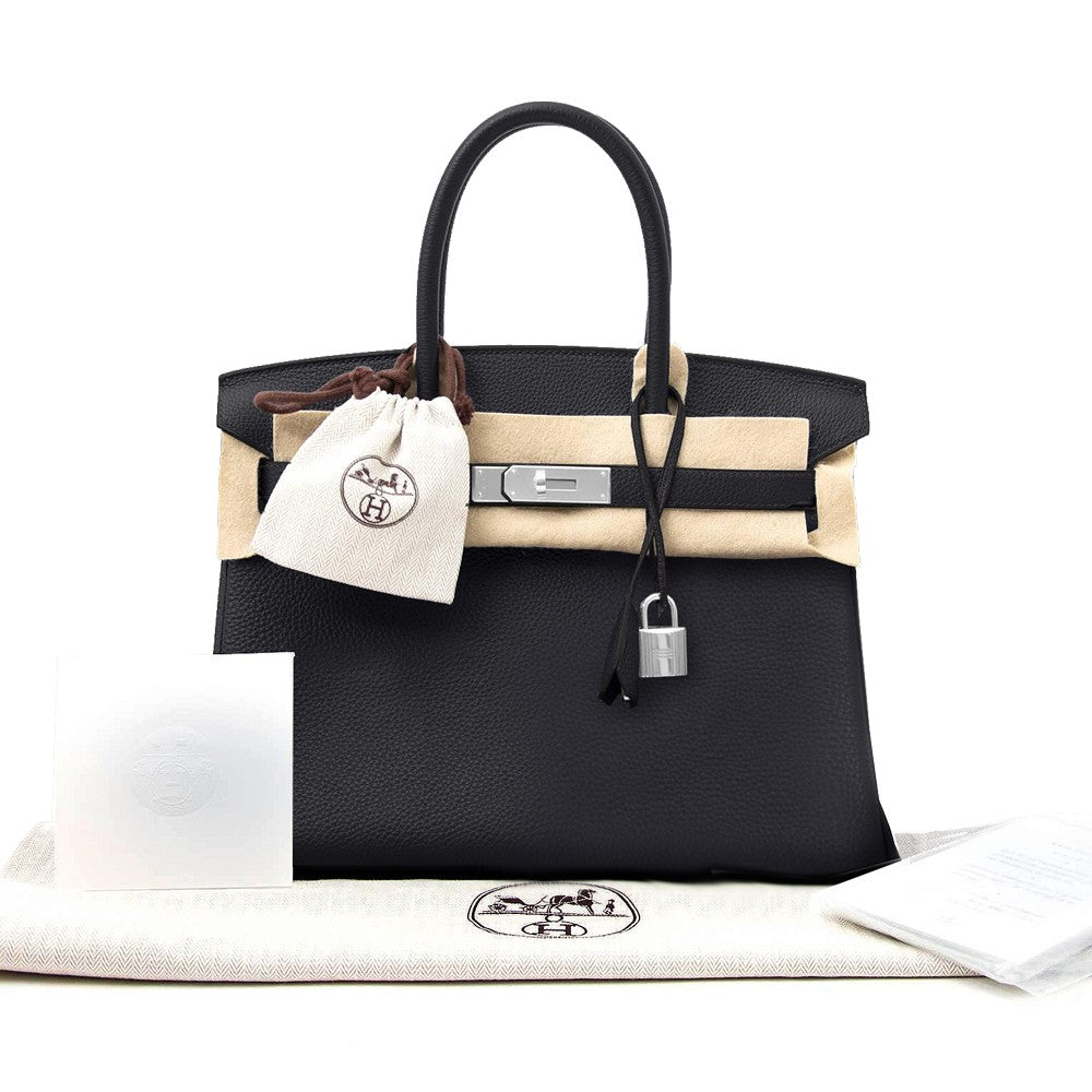 Hermes Birkin Bag 30 Togo Black