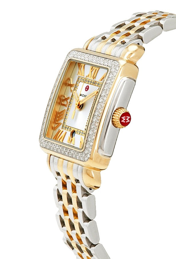 Michele Deco Madison Mid Two Tone Diamond Women's Watch MWW06G000002
