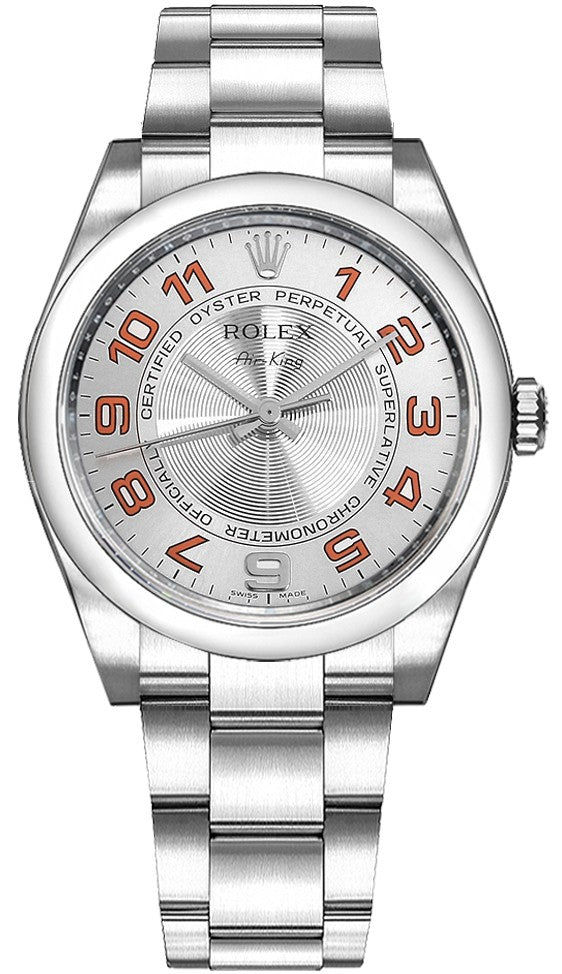Rolex Air King Oyster Perpetual 34mm Domed Bezel Unisex Watch 114200