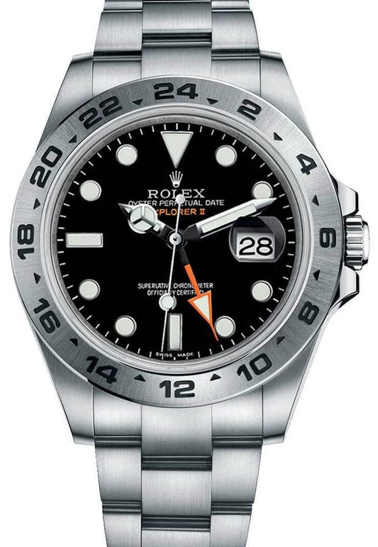 Rolex Explorer II 42mm Black Dial Oystersteel Men's Watch 216570-0002