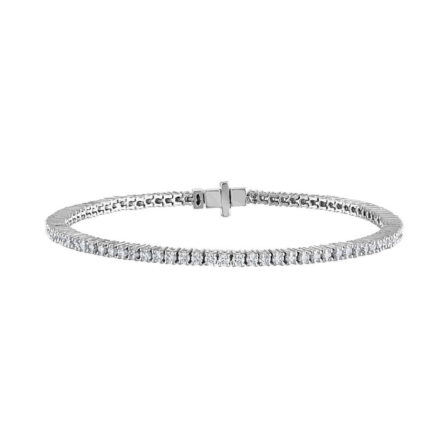 Diamond Bracelet, 2.40 Carat on 18k White Gold