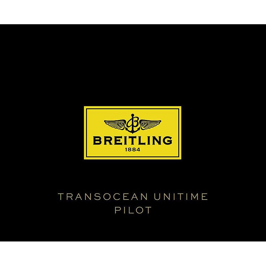 Breitling Transocean Unitime Pilot Black Men's Watch RB0510U5/BC39-760P