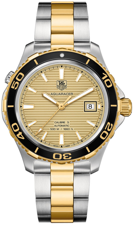 Tag Heuer Aquaracer Gold Dial Calibre 5 500M Men's Watch WAK2121.BB0835