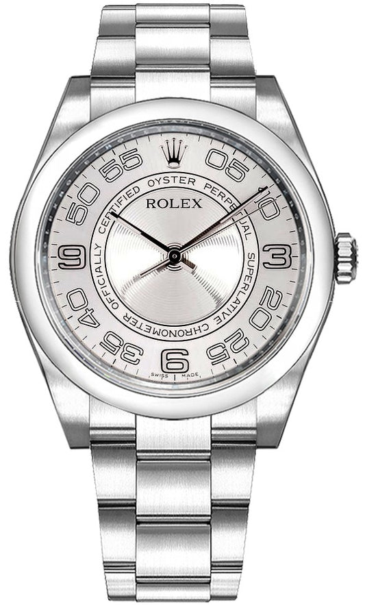 Rolex Oyster Perpetual 36 Silver Dial Watch 116000