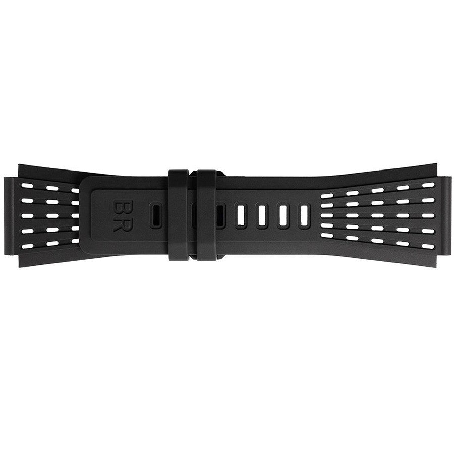 Bell & Ross 24mm Black Perforated Rubber Strap B-P-035