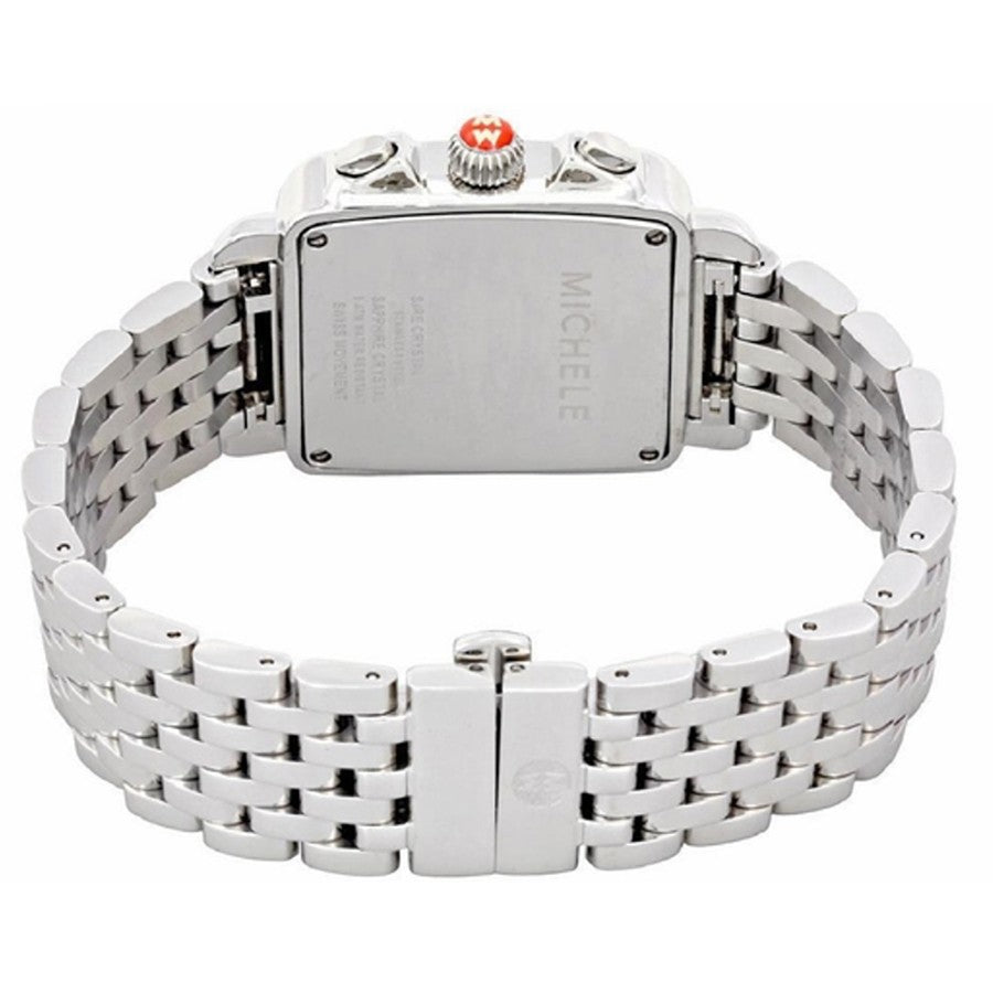 Michele Deco XL Stainless Steel Diamond Women's Watch MWW06Z000035