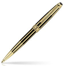 MontBlanc Meisterstuck Solitaire Gold & Black Ballpoint Pen 35981