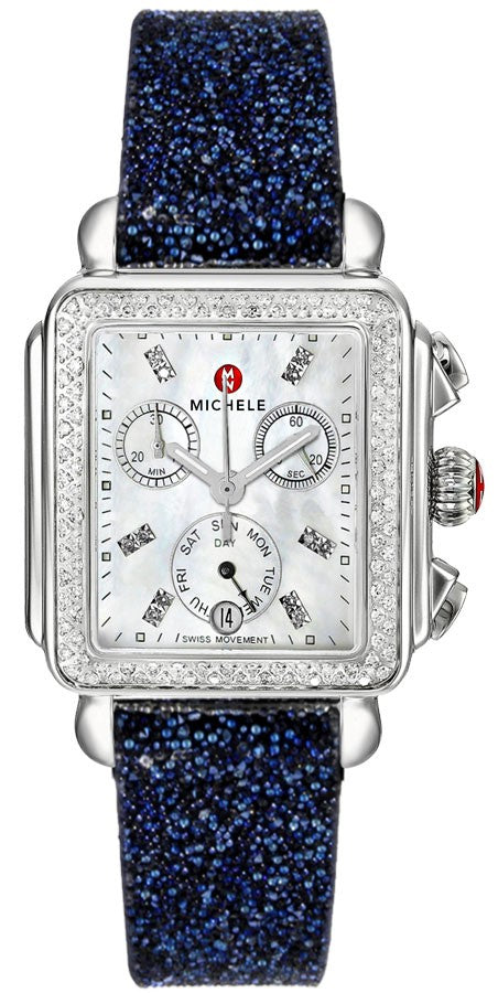 Michele Deco Mother of Pearl & Diamond Ladies Luxury Watch MWW06P000099