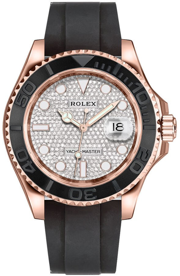 Rolex Yacht-Master 40 Diamond Pave Dial Men's Watch 126655-0005