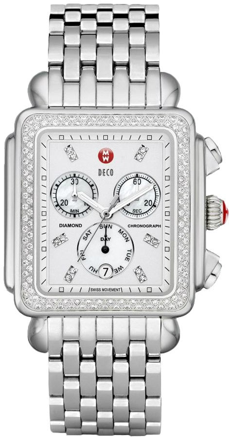 Michele Deco XL Diamond Bezel Women's Watch MWW06Z000001