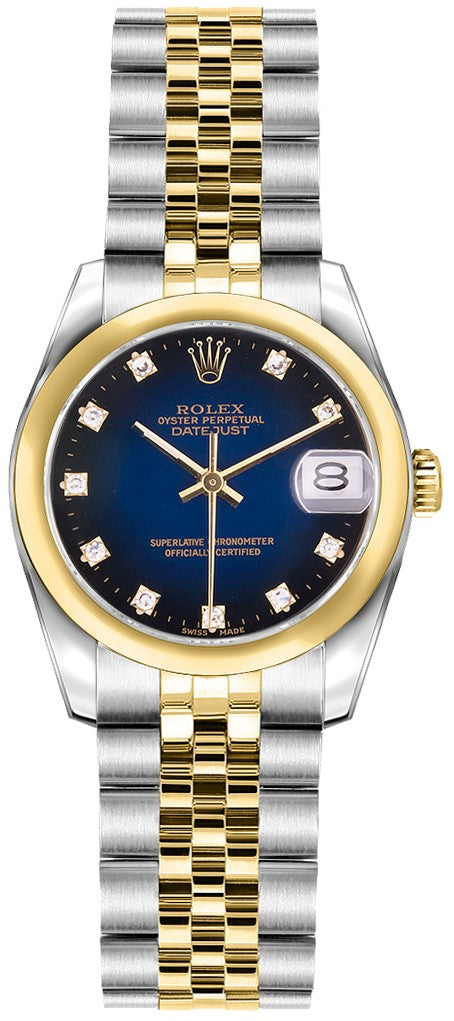 Rolex Lady-Datejust 26 Solid Gold & Steel Women's Watch 179163