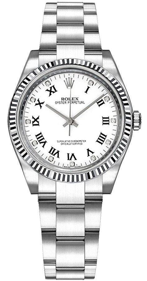 Rolex Oyster Perpetual 31 Gold & Steel Diamond Watch 177234