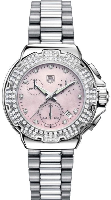 Tag Heuer Formula 1 Pink Dial Diamond Luxury Watch CAC1311.BA0852b