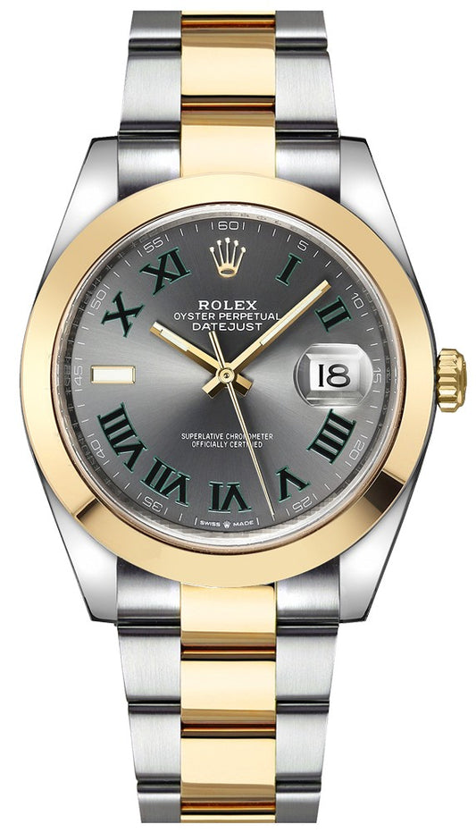 Rolex Datejust 41 Wimbledon Dial Men's Watch 126303-0019