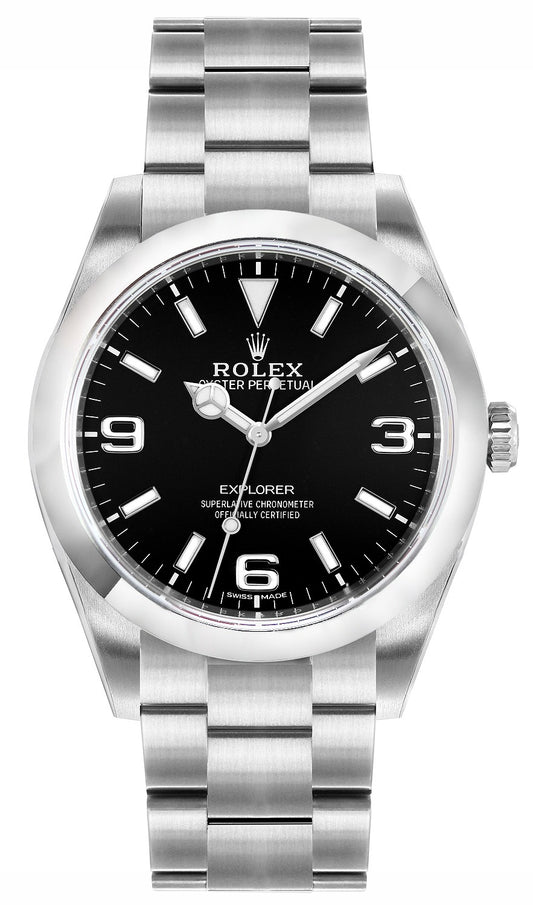Rolex Explorer Black Luminous Dial Men's Watch 214270-0003