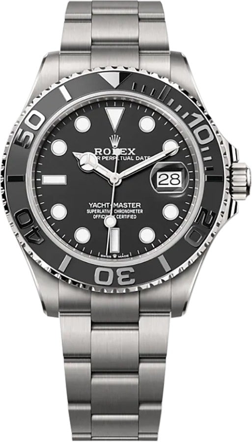 Rolex Yacht-Master 42 Black Dial Titanium Men's Watch 226627-0001