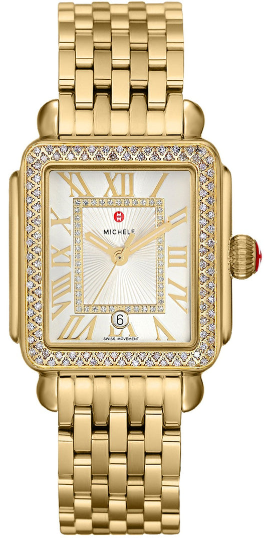 Michele Deco Madison Diamond Bezel Women's Watch MWW06T000161