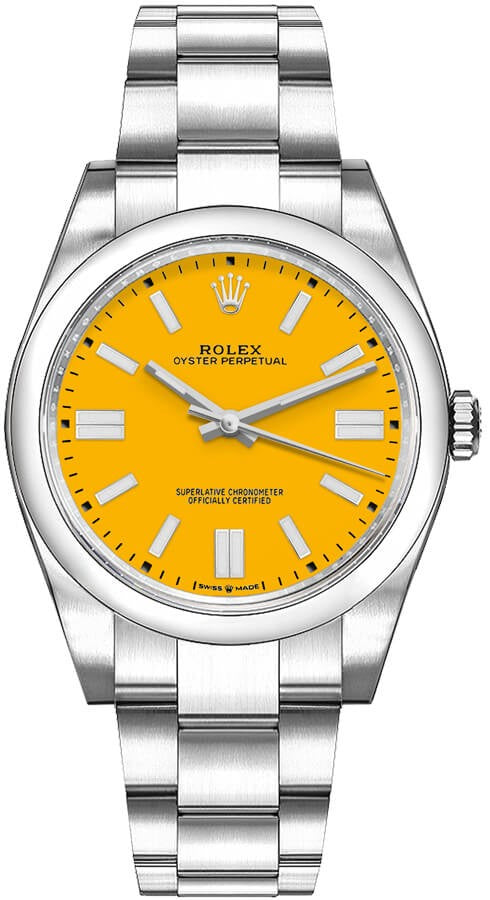 Rolex Oyster Perpetual 36 Yellow Dial Unisex Watch 126000-0004