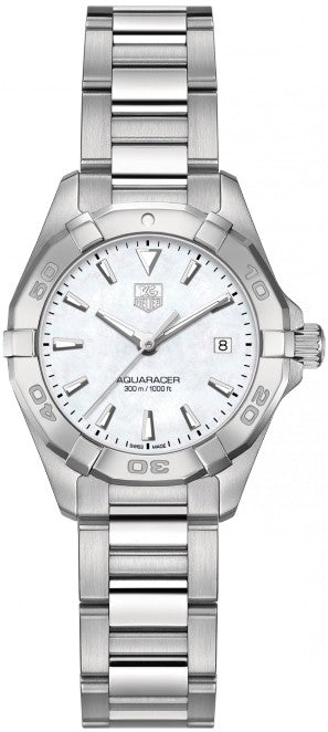 Tag Heuer Aquaracer White Pearl Dial Swiss Women's Watch WAY1412.BA0920