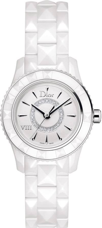 Christian Dior VIII White Ceramic Women's Watch CD1221E2C001
