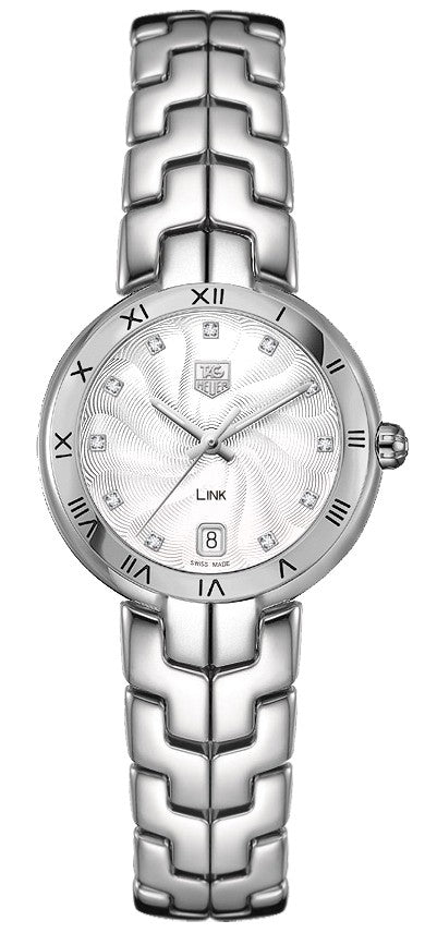 Tag Heuer Link Silver Diamond Dial Ladies Watch WAT1311.BA0956