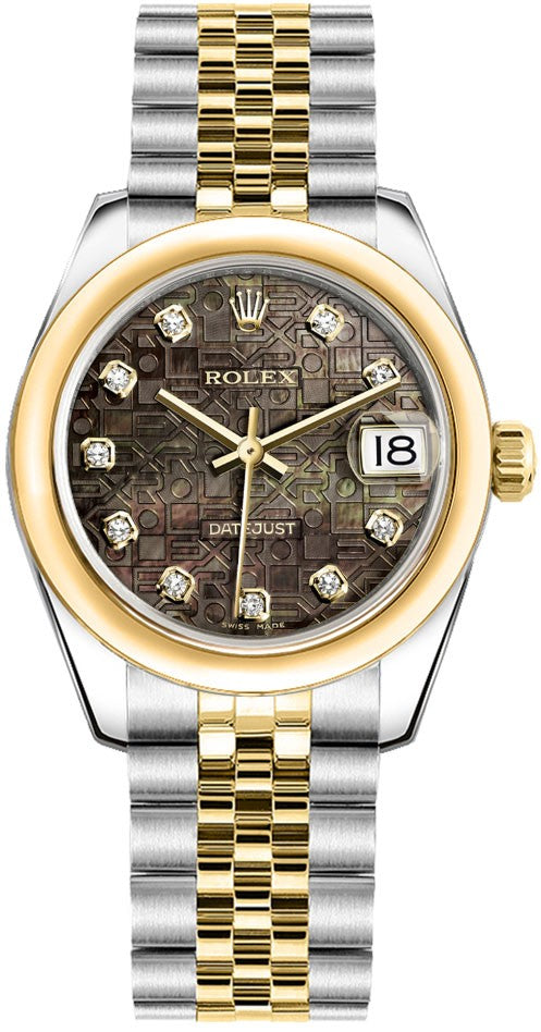 Rolex Datejust 31 Jubilee Diamond Pearl Dial Women's Watch 178243-0058