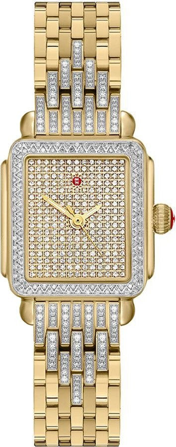 Michele Deco Mini 18k Gold Diamonds Women's Watch MWW06D000165