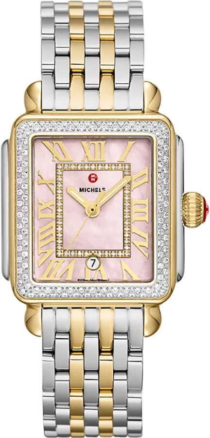 Michele Deco Madison Pink Mother of Pearl Women's Watch MWW06T000266