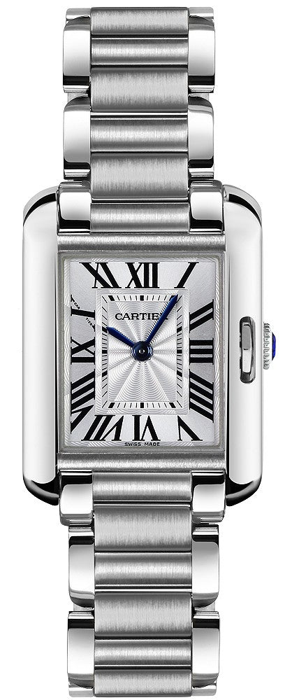 Cartier Tank Anglaise Steel Luxury Women's Watch W5310022