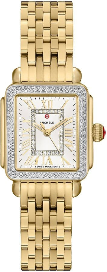Michele Deco Madison Mini Yellow Gold Tone Women's Watch MWW06D000164