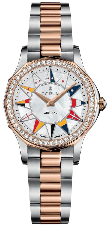 Corum Admiral Legend 32 Two Tone Women's Watch 400.100.29/V200 BL12