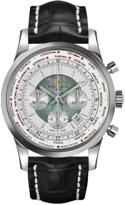 Breitling Transocean Chronograph Unitime Watch AB0510U0/A732-760P