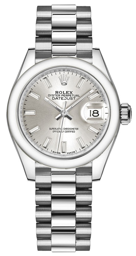 Rolex Lady-Datejust 28 Index Hour Markers Women's Watch 279166-0006