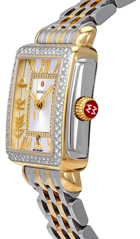 Michele Deco Madison Women's Gold Diamonds Watch MWW06T000144